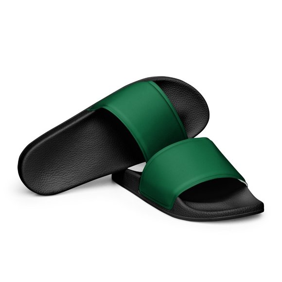 Plain Green Slide Sandals (Customizable) - Picture 1 of 3